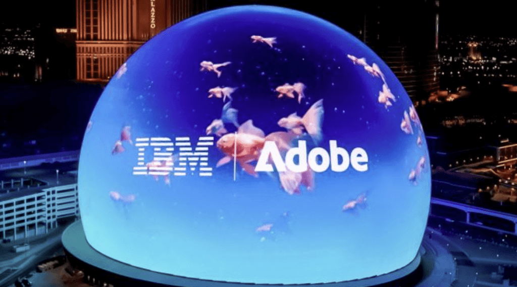 IBM Adobe Image on the Sphere in Las Vegas
