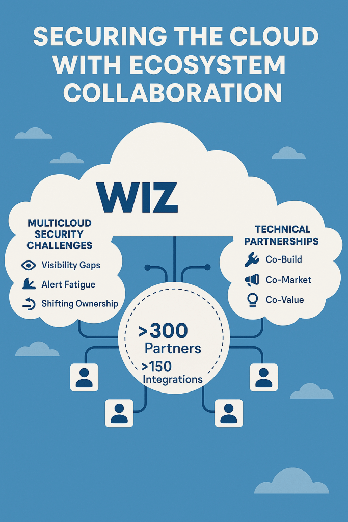 Representation of the Wiz CNAPP WIN partner program and the challenges addressed