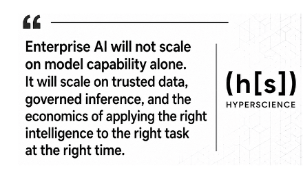 Hyperscience quote on the "Inference Inflection point".