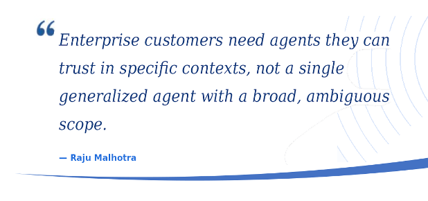 Graphic quote from Raju Molhotra at Certinia on the foundation of Trust in AI.