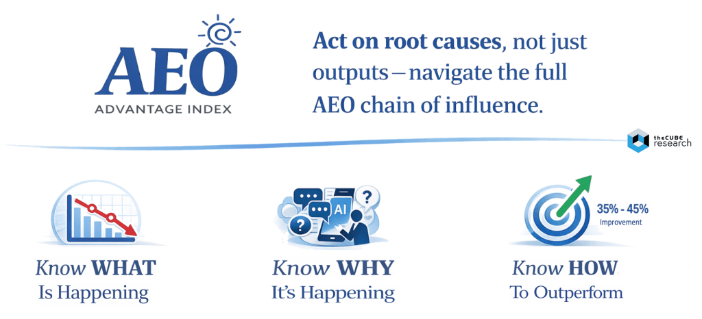 Summary graphic of what the AEO Advantage Index does.