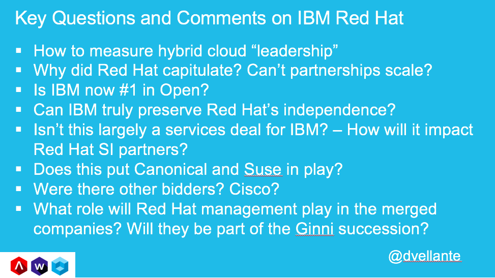 IBM's Acquisition of Red Hat is a Pivot to Growth...But Many Questions ...